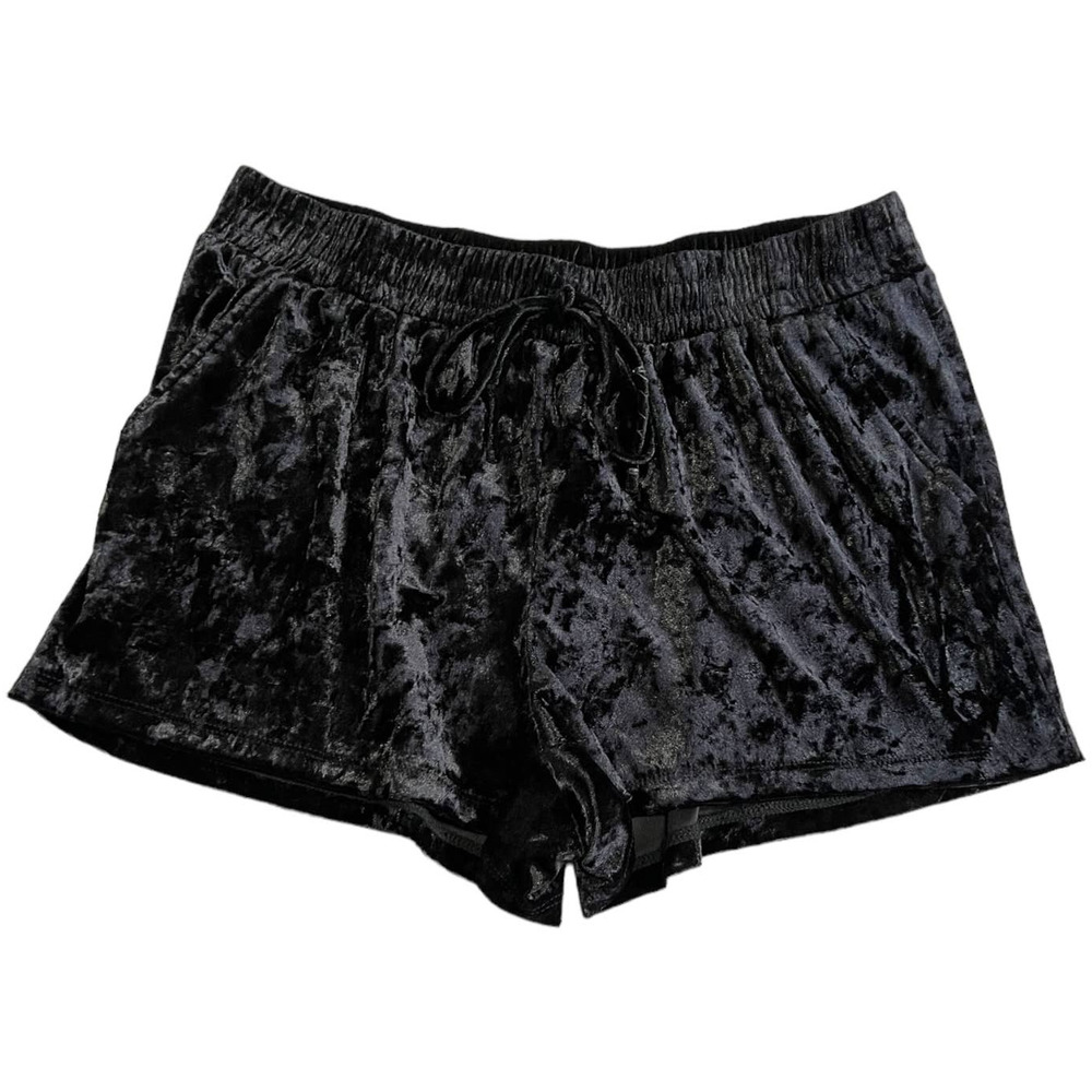 Joe B. Black Crushed Velvet Pull On Shorts Size XL